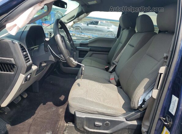 1FTFX1EFXGFD35475 2016 FORD F150 Синий Вид салона спереди