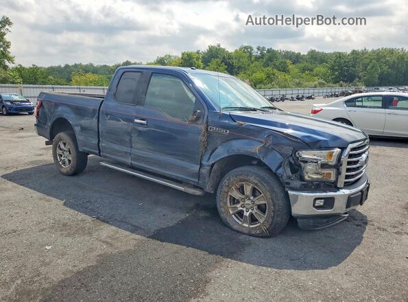 1FTFX1EFXGFD35475 2016 FORD F150 Синий Передняя правая четверть