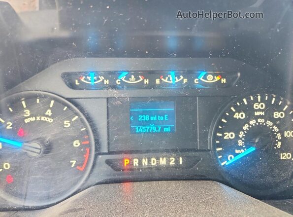 1FTFX1EG2GKF06459 2016 FORD F150 Белый Вид щитка приборов