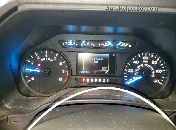 1FTMF1CB2JKC34245 2018 FORD F150 White Вид щитка приладів