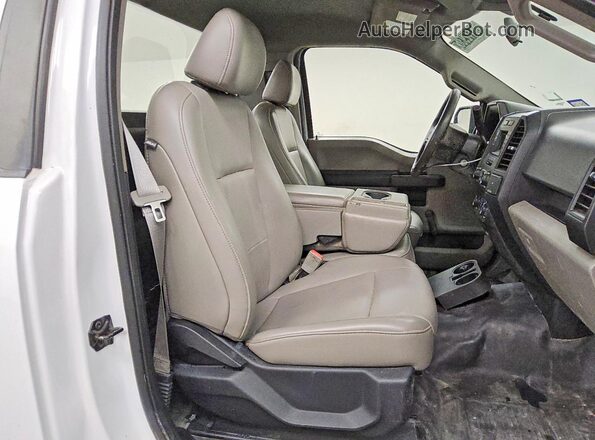 1FTMF1CB3KKD48143 2019 FORD F150 White Rear seats view