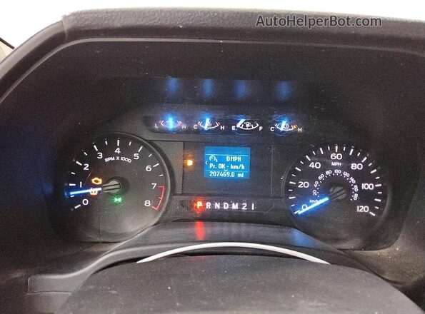 1FTMF1CB3KKD48143 2019 FORD F150 White Instrument cluster view