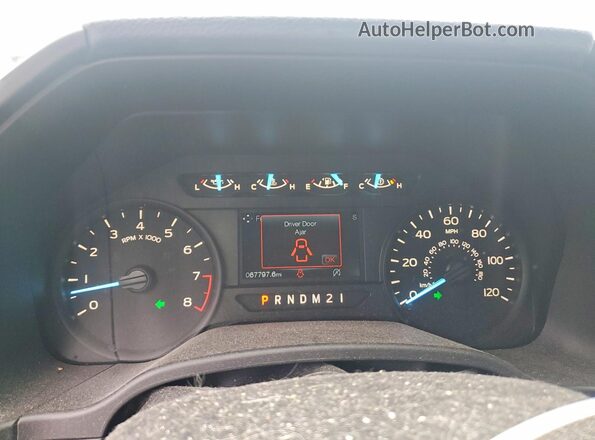 1FTMF1CB5KKD07187 2019 FORD F150 White Widok zestawu wskaźników