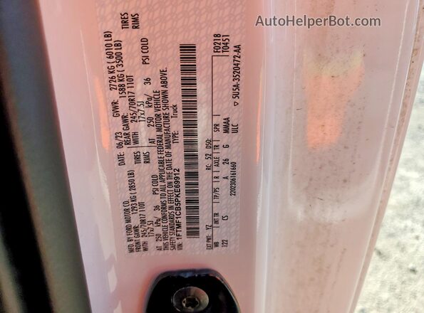 1FTMF1CB5PKE69912 2023 FORD F150 Белый Вид подкапотного пространства