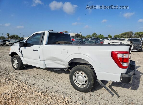 1FTMF1CB7NKD65435 2022 FORD F150 Blue Trasero izquierdo