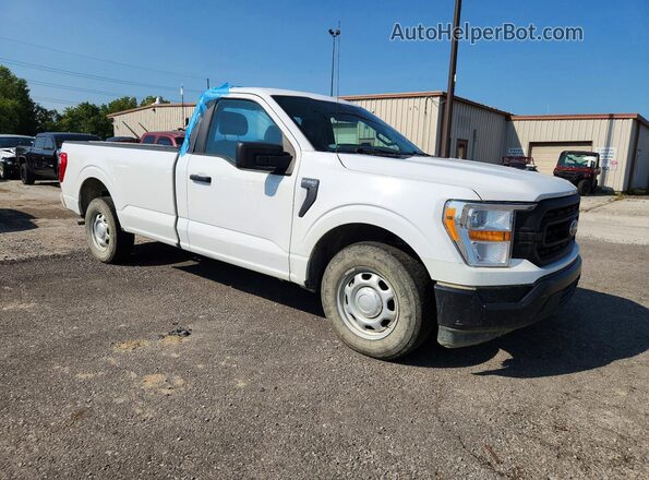 1FTMF1CB9MKD91288 2021 FORD F150 White Передня права чверть