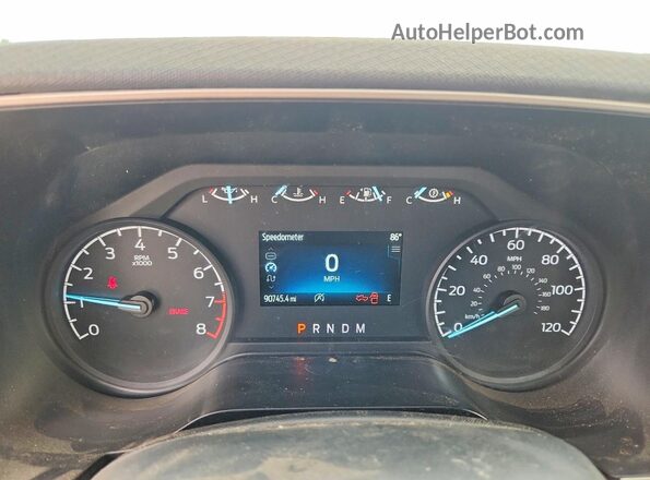 1FTMF1EB5NKD02928 2022 FORD F150 White Вид щитка приладів