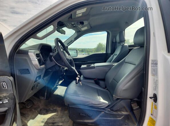 1FTMF1EB5NKD02928 2022 FORD F150 White Вид салону спереду