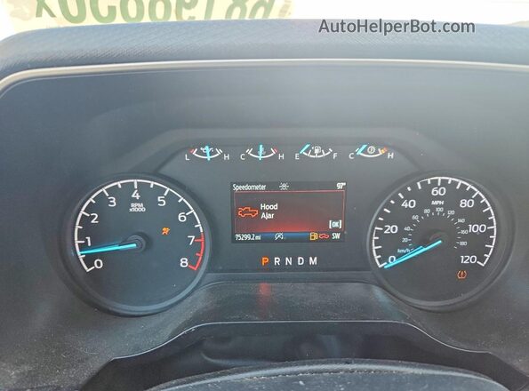 1FTMF1EB7NKD99503 2022 FORD F150 White ხელსაწყოთა პანელის ხედი