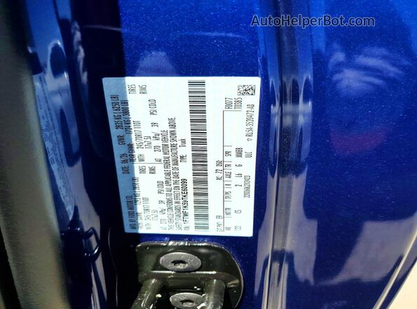 1FTMF1K59TKE60099 2026 FORD F150 Blue Engine compartment view