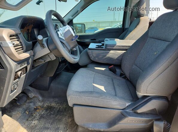 1FTMF1L55SKE92979 2025 FORD F150 Black Widok wnętrza z przodu