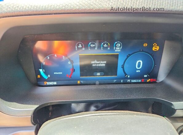 1FTMF1L57RKD30474 2024 FORD F150 Blue Vista del cuadro de instrumentos