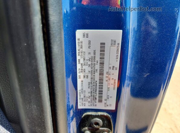 1FTMF1L57RKD30474 2024 FORD F150 Blue Vista del compartimento del motor