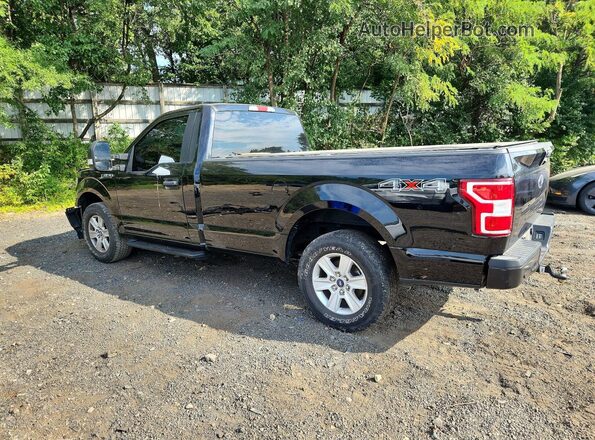 1FTNF1E50KKC66009 2019 FORD F150 Black Trasero izquierdo