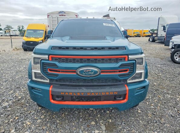 1FTRF3DT4NEC56745 2022 FORD F350 Teal Widok z przodu
