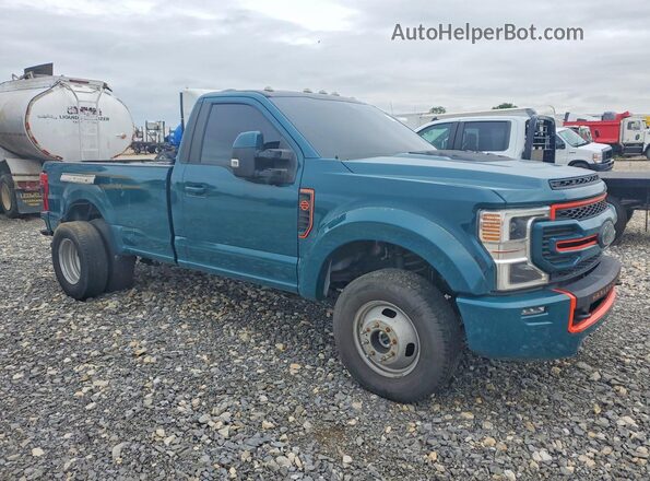 1FTRF3DT4NEC56745 2022 FORD F350 Teal Przód prawy
