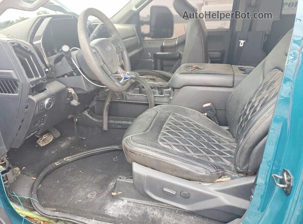 1FTRF3DT4NEC56745 2022 FORD F350 Teal Widok wnętrza z przodu