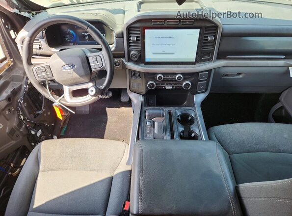 1FTVW3LK0RWG09070 2024 FORD F150 Gray Առջևի վահանակի տեսք