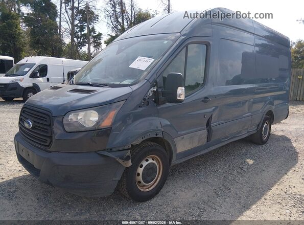 1FTYR3XM8KKB12927 2019 FORD TRANSIT-250 Синий Передняя левая четверть