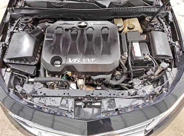 1G1105S30HU184846 2017 CHEVROLET IMPALA Black Вид задньої частини салону