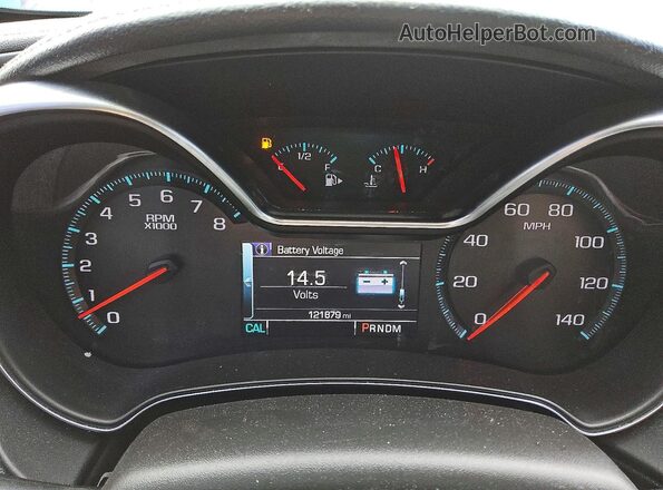 1G1105S30HU184846 2017 CHEVROLET IMPALA Black Вид щитка приладів