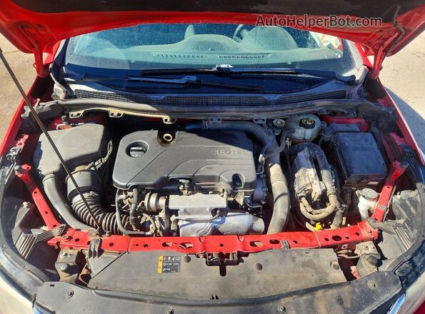 1G1BC5SM2G7241503 2016 CHEVROLET CRUZE Красный Вид задней части салона