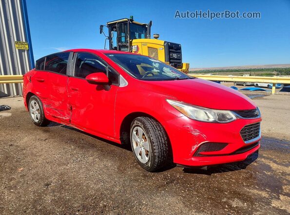 1G1BC5SM2G7241503 2016 CHEVROLET CRUZE Красный Передняя правая четверть