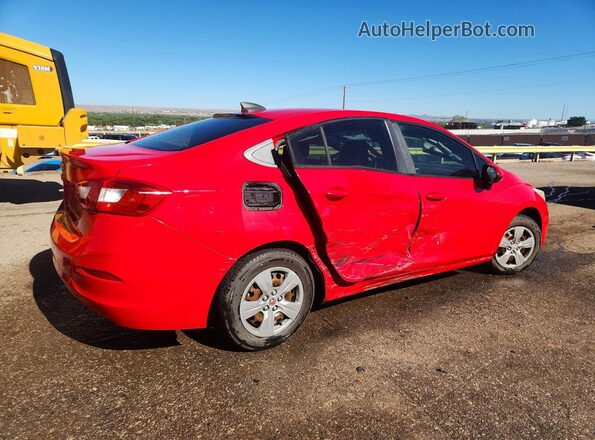 1G1BC5SM2G7241503 2016 CHEVROLET CRUZE Красный Задняя правая четверть