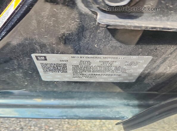 1G1BC5SM9J7204309 2018 CHEVROLET CRUZE Черный Вид подкапотного пространства