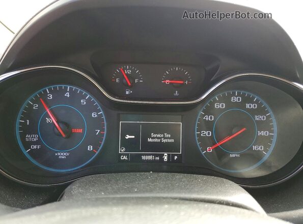 1G1BE5SM2J7163399 2018 CHEVROLET CRUZE Угольный Вид щитка приборов