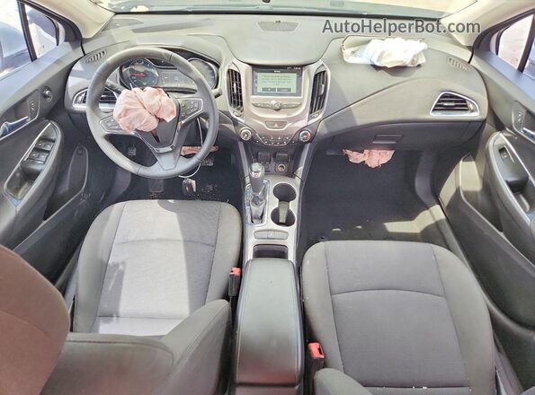 1G1BE5SM5H7125627 2017 CHEVROLET CRUZE Серебряный Вид панели приборов