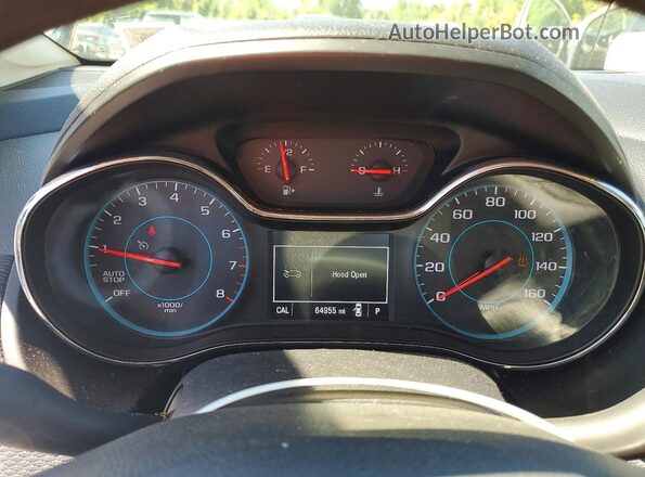 1G1BE5SM5H7233259 2017 CHEVROLET CRUZE Gray Widok zestawu wskaźników