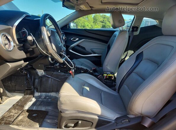 1G1FD1RX1H0171123 2017 CHEVROLET CAMARO Gray წინა სალონის ხედი