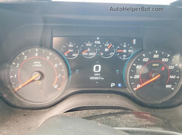 1G1FD3DX4J0121048 2018 CHEVROLET CAMARO Silver ხელსაწყოთა პანელის ხედი