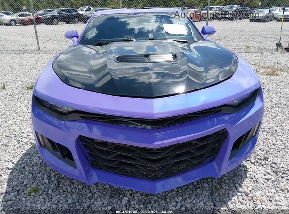 1G1FF1R76M0132838 2021 CHEVROLET CAMARO Purple Widok zestawu wskaźników