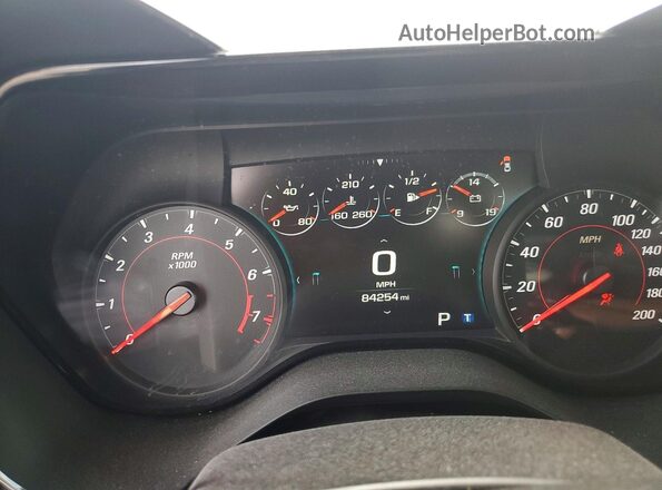 1G1FH1R71J0188448 2018 CHEVROLET CAMARO Black Instrument cluster view