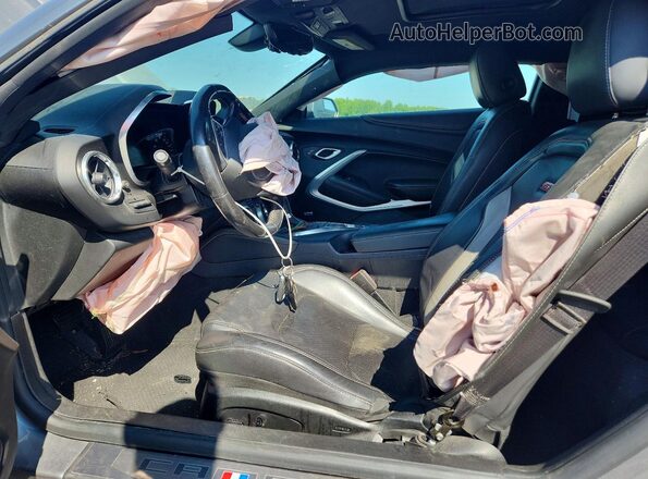 1G1FH1R71L0129340 2020 CHEVROLET CAMARO Gray წინა სალონის ხედი
