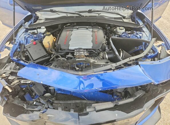 1G1FH1R76K0153132 2019 CHEVROLET CAMARO Blue უკანა სალონის ხედი