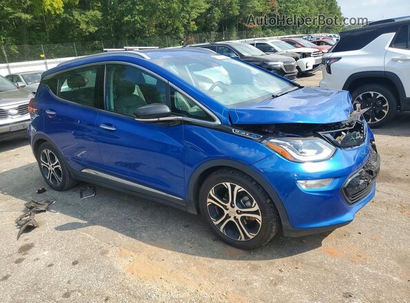 1G1FX6S04H4182045 2017 CHEVROLET BOLT Blue Delantero derecho