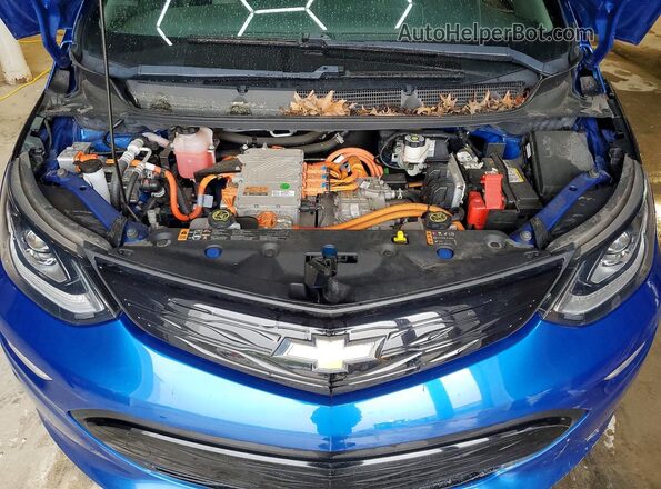 1G1FY6S04L4133059 2020 CHEVROLET BOLT Blue Vista del compartimento del motor