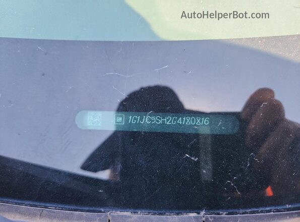 1G1JC5SH2G4180816 2016 CHEVROLET SONIC Серый Вид подкапотного пространства