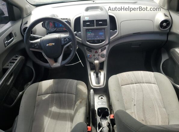1G1JC5SH5G4173195 2016 CHEVROLET SONIC Black Вид панелі приладів