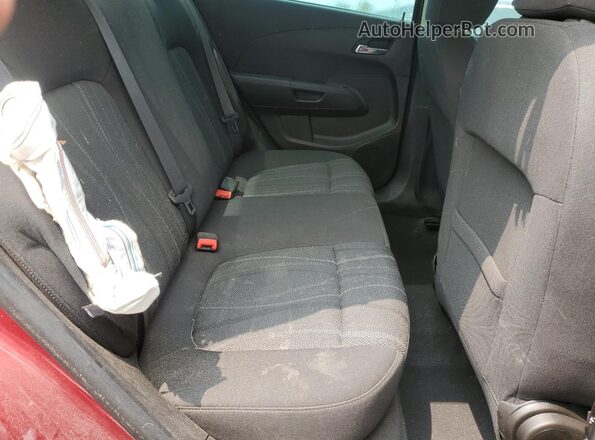 1G1JD5SH4H4104478 2017 CHEVROLET SONIC Red Rear seats view