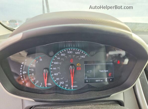 1G1JF5SB0J4106336 2018 CHEVROLET SONIC White Widok zestawu wskaźników
