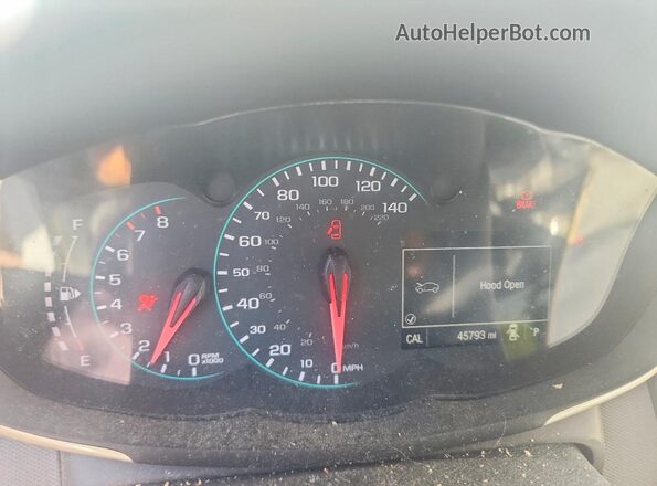 1G1JF5SB6J4132018 2018 CHEVROLET SONIC White Instrument cluster view