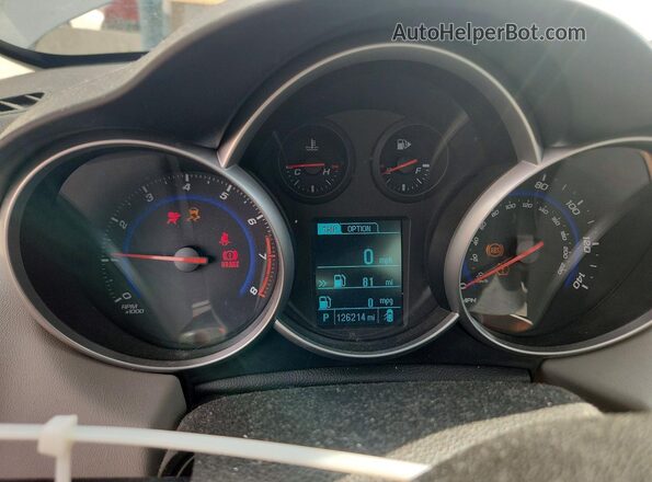 1G1PC5SH4G7172693 2016 CHEVROLET CRUZE Silver Вид щитка приладів