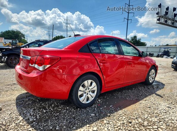 1G1PC5SH7G7196664 2016 CHEVROLET CRUZE Red Trasero derecho