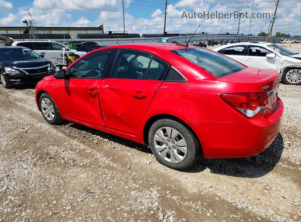 1G1PC5SH7G7196664 2016 CHEVROLET CRUZE Red Trasero izquierdo