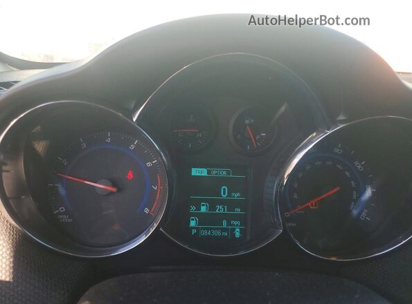 1G1PE5SB2G7112661 2016 CHEVROLET CRUZE White Widok zestawu wskaźników