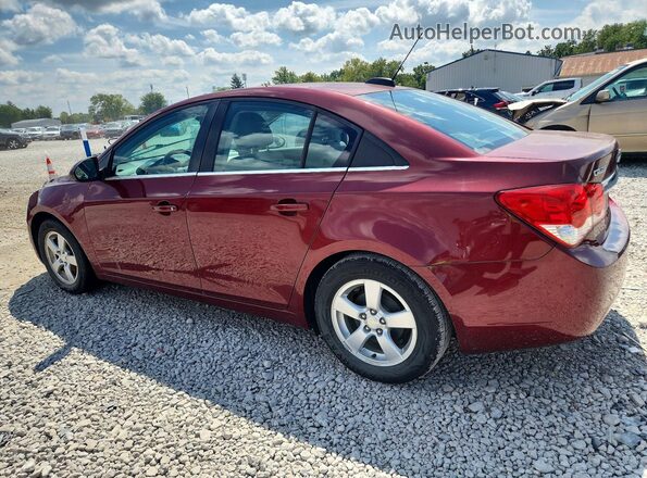 1G1PE5SB5G7168321 2016 CHEVROLET CRUZE Maroon Trasero izquierdo